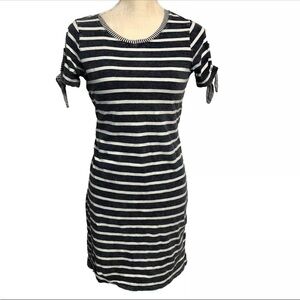 Jane and Delancey Striped Blue White Casual T-Shirt Dress Womens Size XS